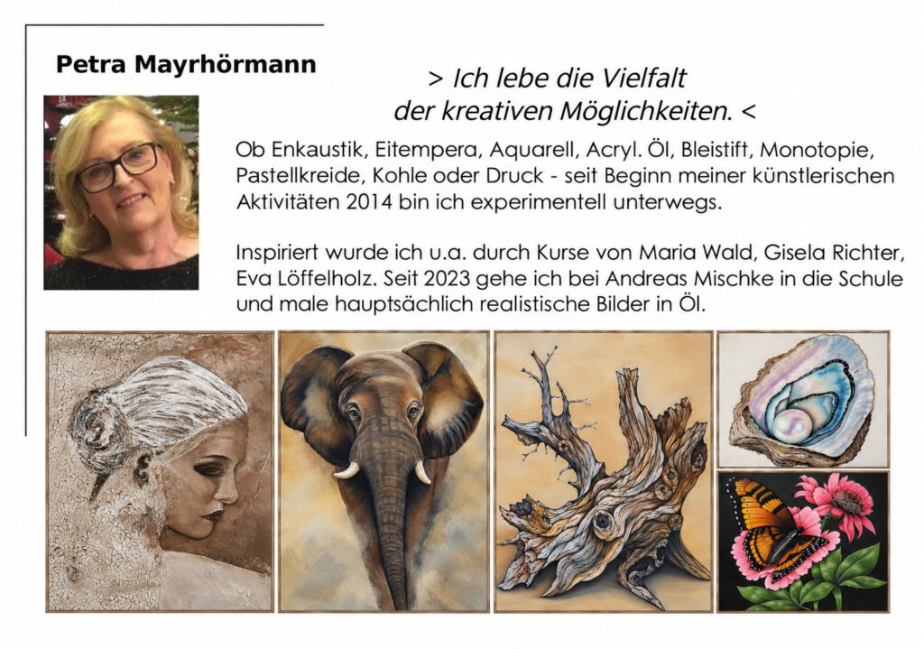 Petra Mayrhörmann mit Werken